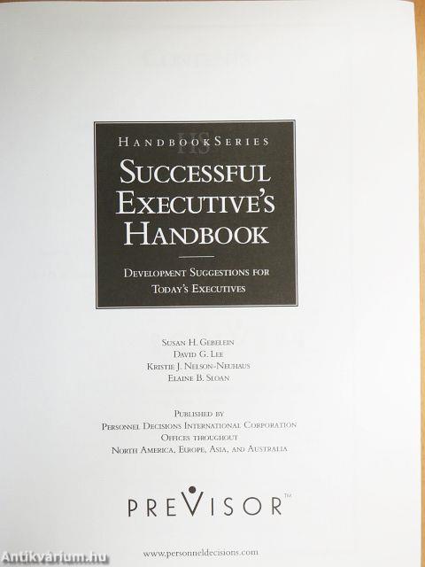 Successful Executive's Handbook