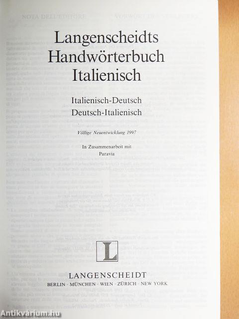 Paravia Langenscheidts Handwörterbuch Italienisch
