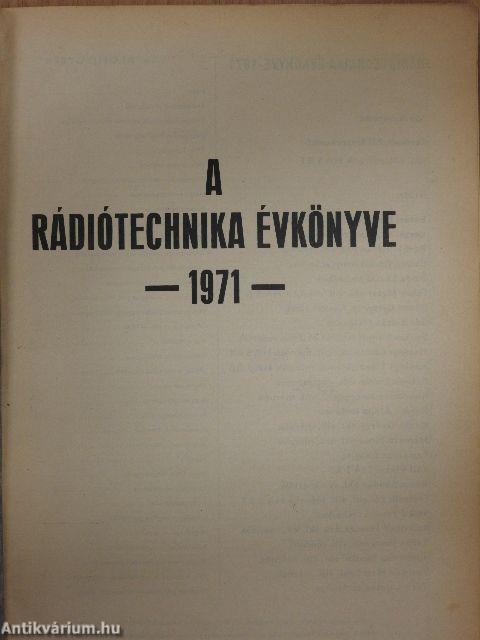 A Rádiótechnika évkönyve 1971