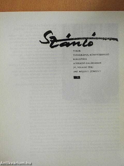 Szántó Tibor tipográfus, könyvtervező kiállítása