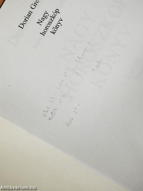 Nagy horoszkóp könyv