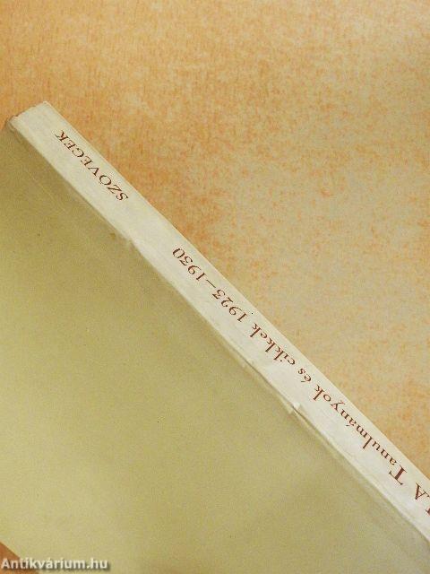 Tanulmányok és cikkek 1923-1930 - Szövegek/Magyarázatok