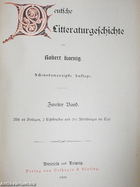 Deutsche Litteraturgeschichte II. (gótbetűs)
