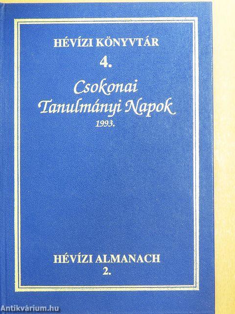 Csokonai Tanulmányi Napok 1993.