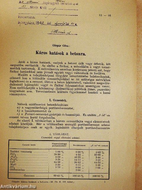 Káros hatások a betonra