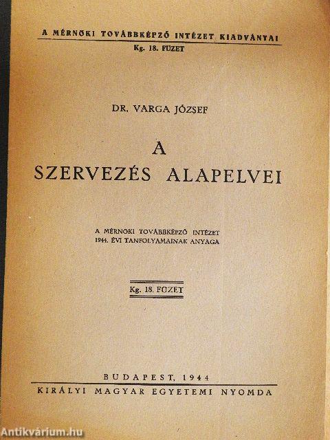 A szervezés alapelvei