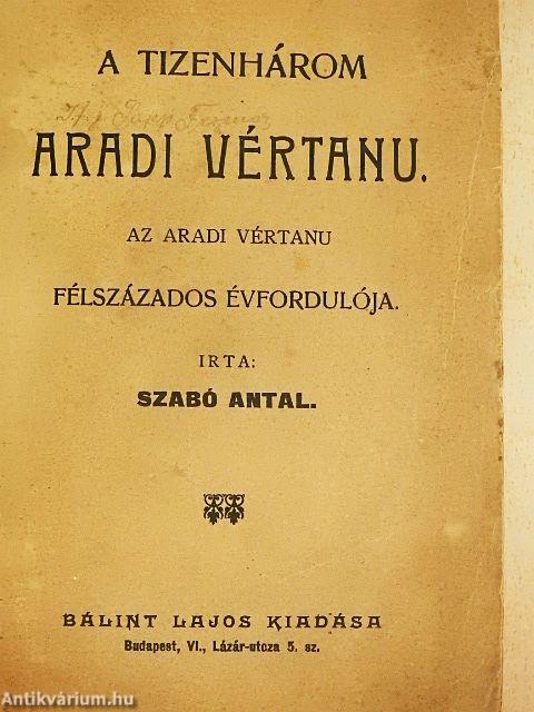 A tizenhárom aradi vértanu