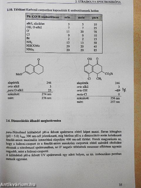 Szerves vegyületek szerkezetfelderítése