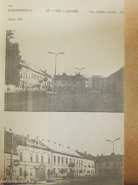 Szentgotthárd város és a Szentgotthárd körüli településcsoport településszerkezeti, városképi és építészeti értékvizsgálata