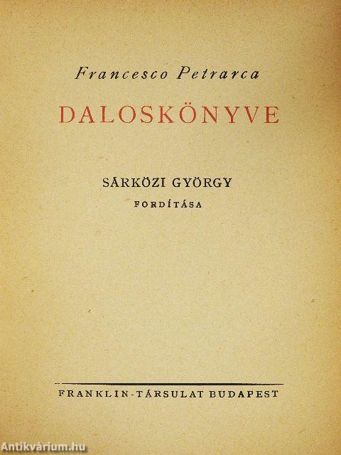 Francesco Petrarca daloskönyve