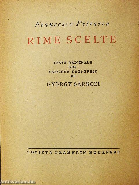 Francesco Petrarca daloskönyve