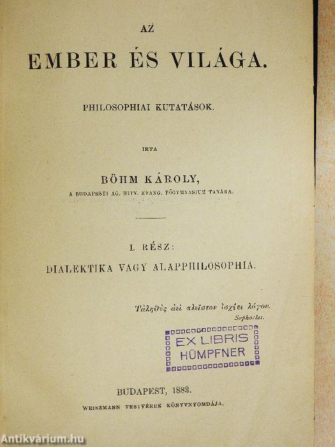 Az ember és világa I.