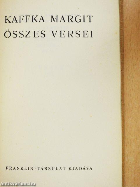 Kaffka Margit összes versei