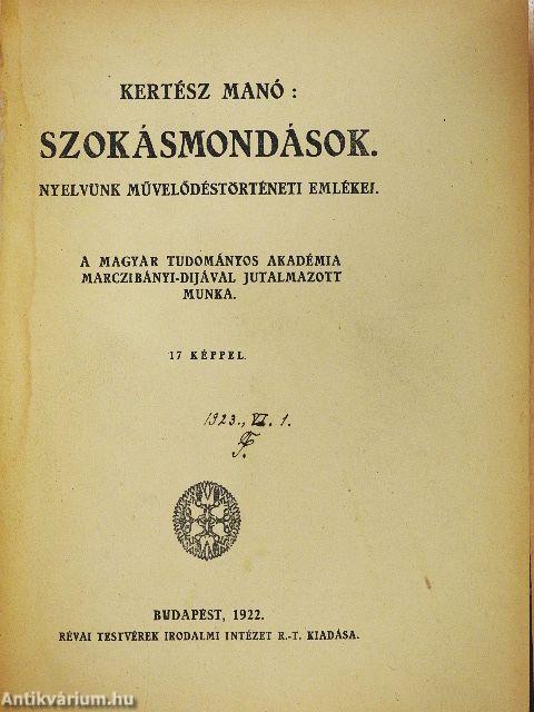 Szokásmondások