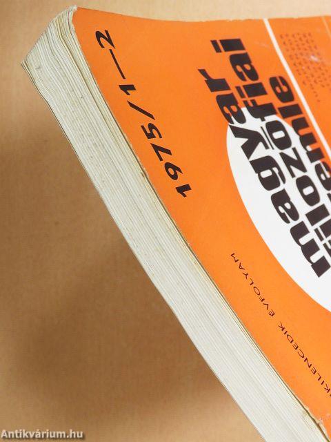 Magyar Filozófiai Szemle 1975/1-2.