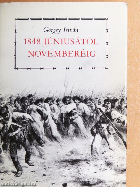 1848 júniusától novemberéig