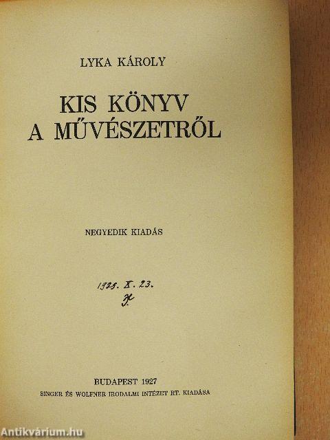 Kis könyv a művészetről