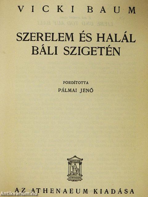 Szerelem és halál Báli szigetén