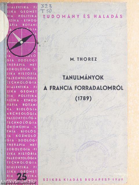 Tanulmányok a francia forradalomról (1789)