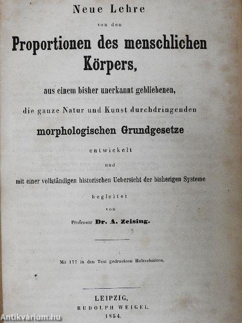 Neue Lehre von den Proportionen des menschlichen Körpers