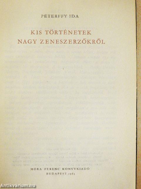 Kis történetek nagy zeneszerzőkről