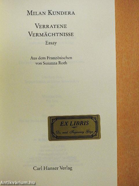 Verratene Vermächtnisse