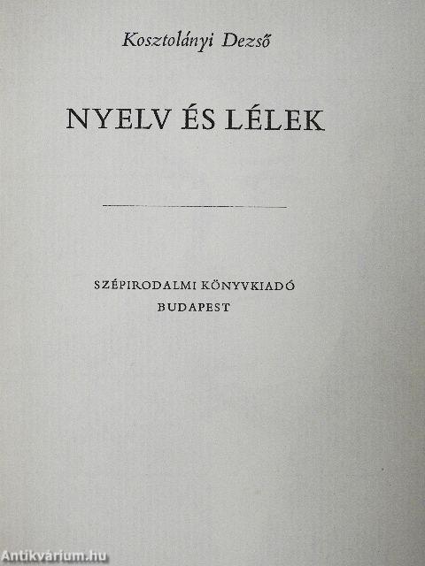 Nyelv és lélek