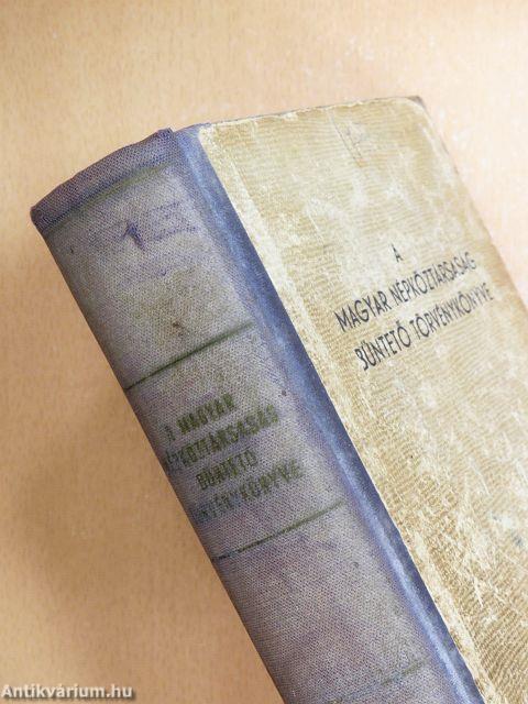 A Magyar Népköztársaság Büntető Törvénykönyve