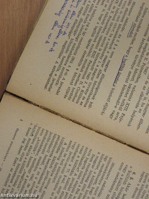 A Magyar Népköztársaság Büntető Törvénykönyve