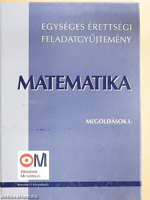 Matematika megoldások I.
