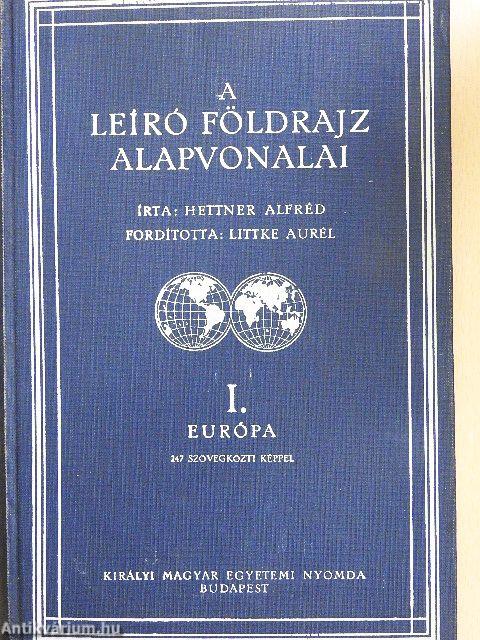A leíró földrajz alapvonalai I.