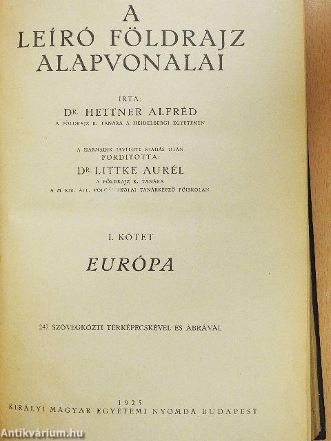 A leíró földrajz alapvonalai I.