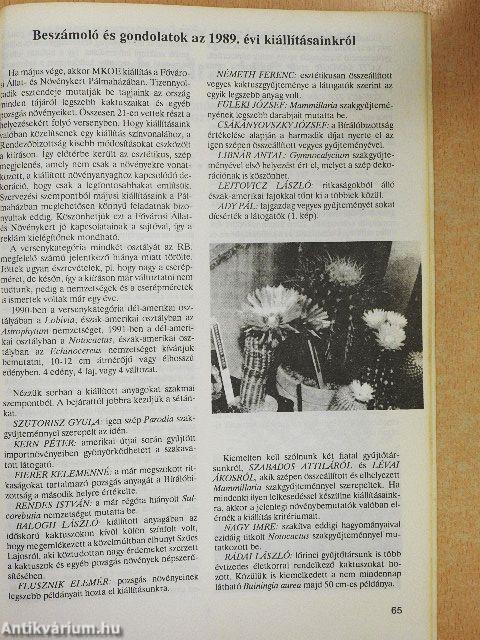 Kaktusz-világ 1991. 1-4.