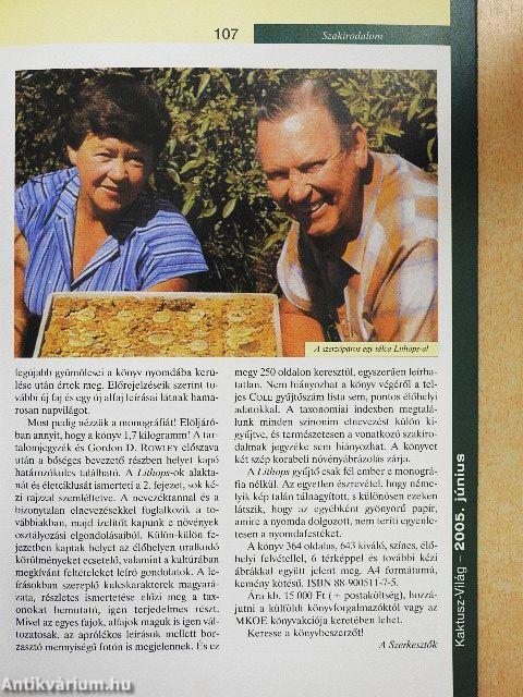 Kaktusz-világ 2005. június