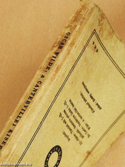 A cantervillei kísértet/Lord Arthur Savile bűne