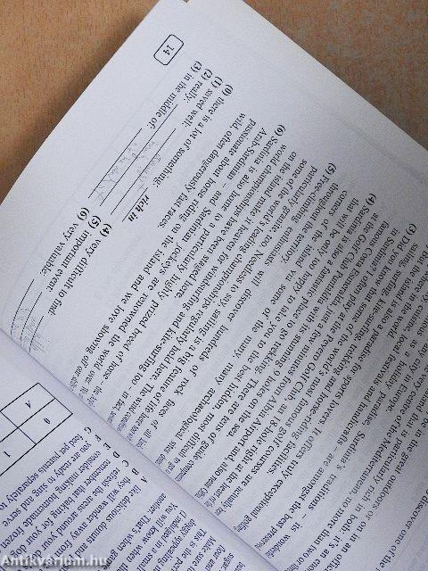 Plusz 7 próbaérettségi angol nyelvből