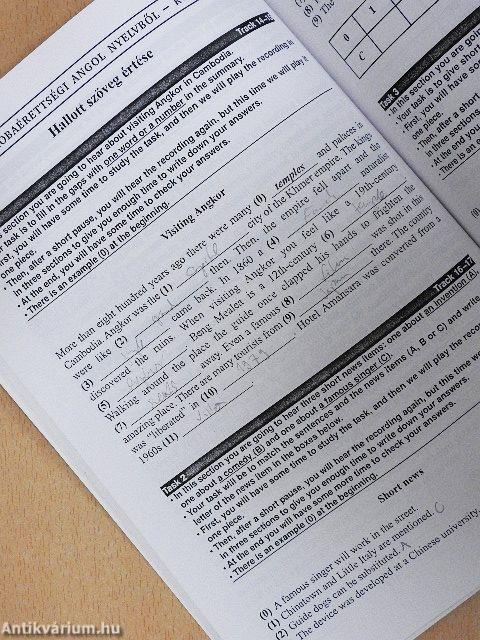 Plusz 7 próbaérettségi angol nyelvből