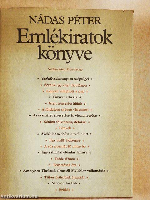 Emlékiratok könyve