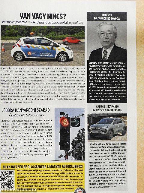 Autósélet 2023. április-május