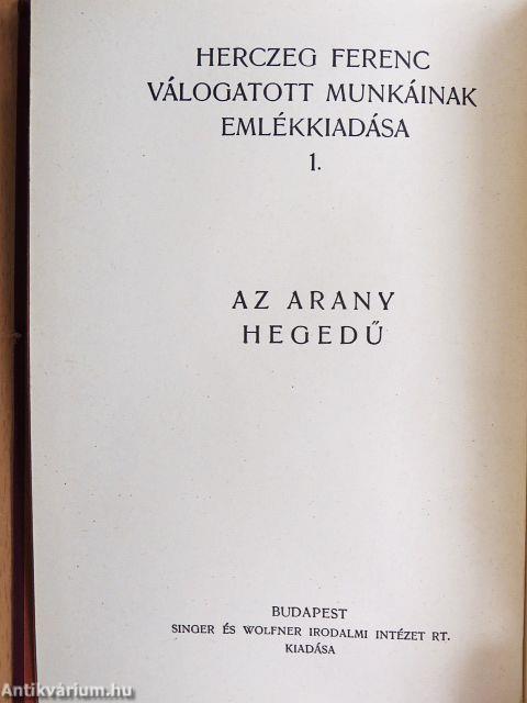 "35 kötet a Herczeg Ferenc válogatott munkáinak emlékkiadása sorozatból (nem teljes sorozat)"