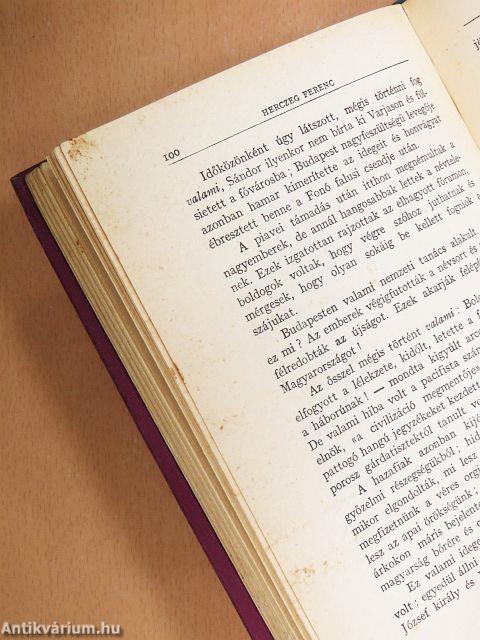 "35 kötet a Herczeg Ferenc válogatott munkáinak emlékkiadása sorozatból (nem teljes sorozat)"