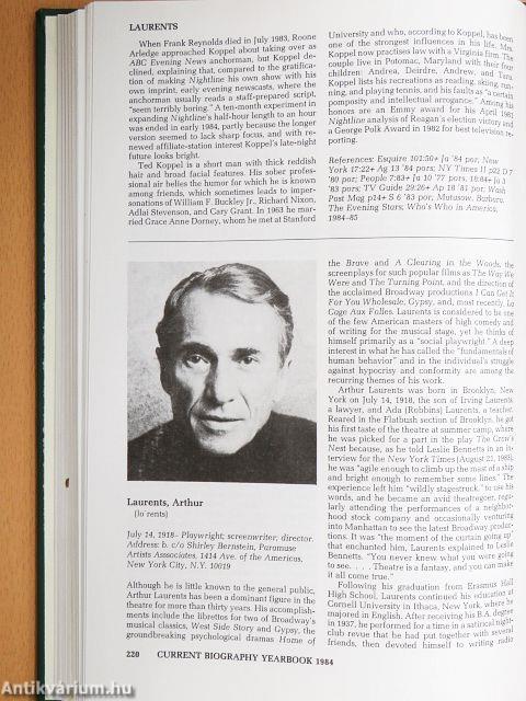 Current Biography Yearbook 1984