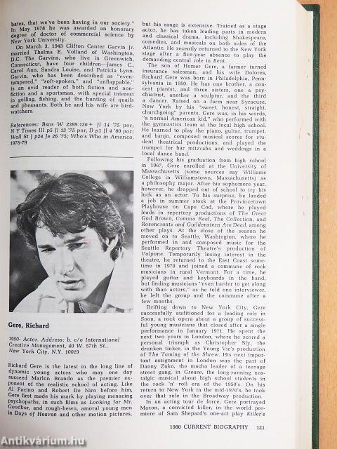 Current Biography Yearbook 1980