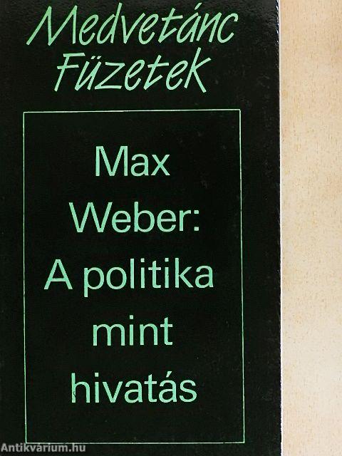 A politika mint hivatás