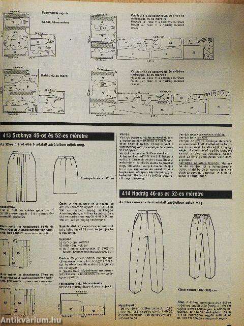 Burda Moda Moletteknek 1991. tavasz