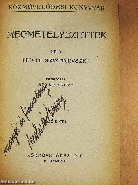 Megmételyezettek I-IV.