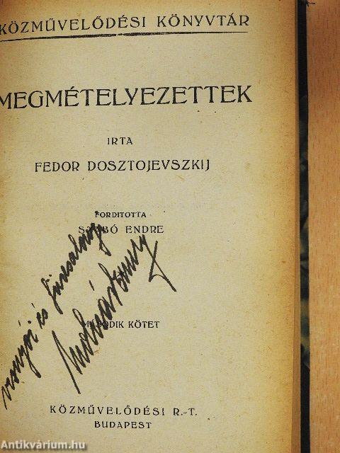 Megmételyezettek I-IV.