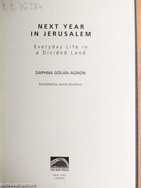 Next Year in Jerusalem