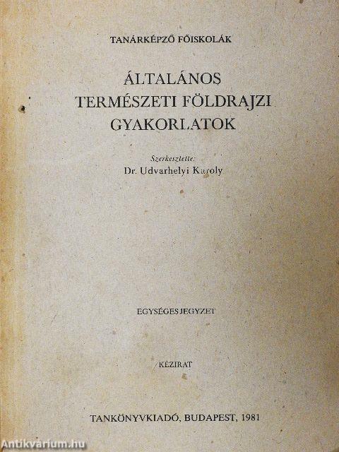 Általános természeti földrajzi gyakorlatok