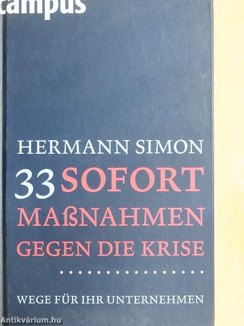 33 Sofortmaßnahmen gegen die Krise